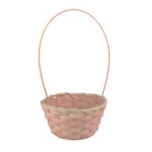 BAMBUSOVÁ MISKA Z PRÚTIA, OKRÚHLA, S VEĽKÝM VÝTOKOM, S PODŠÍVKOU, BROSKYŇOVÁ