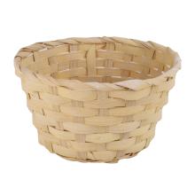 BAMBUSOVÁ MISKA Z PRÚTIA, OKRÚHLA, S OBLOŽENÍM, PRÍRODNÁ