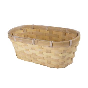 BAMBUSOVÝ PRÚTENÝ KÔŠ, OVÁLNY, S PODŠÍVKOU, PRÍRODNÝ
