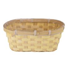 BAMBUSOVÝ PRÚTENÝ KÔŠ, OVÁLNY, S PODŠÍVKOU, PRÍRODNÝ