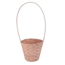 BAMBUSOVÝ PRÚTENÝ KÔŠ, OKRÚHLY, S VEĽKÝMI UŠAMI, LEMOVANÝ, BROSKYŇOVÝ