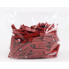 DREVENÉ KLIEŠTE 50 KUSOV ČERVENÉ