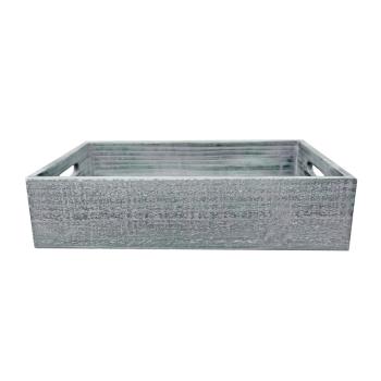 DREVENÝ PODNOS, SIVÝ