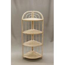 BAMBUSOVÁ ROHOVÁ POLICA, 4 KUSY, PRÍRODNÁ