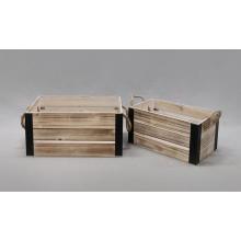 SADA DREVENÝCH DEBNIČIEK, 2 KUSY, ŠNÚRKA S UŠAMI, PÁLENÁ