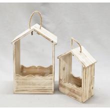 SÚPRAVA DREVENÝCH KURNÍKOV, 2 KUSY, ZÁVESNÉ, PÁLENÉ