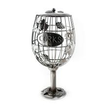 KOVOVÁ ZÁTKA NA VÍNO, POHÁR NA VÍNO