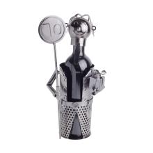 KOVOVÝ DRŽIAK NA VÍNO S TANIEROM K 70. NARODENINÁM