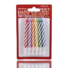 NARODENINOVÁ SVIEČKA, 12 KUSOV, ZMIEŠANÉ FARBY