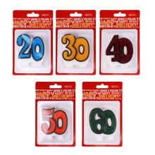 OKRÚHLE ČÍSLA NARODENINOVEJ SVIEČKY20/30/40/50/60