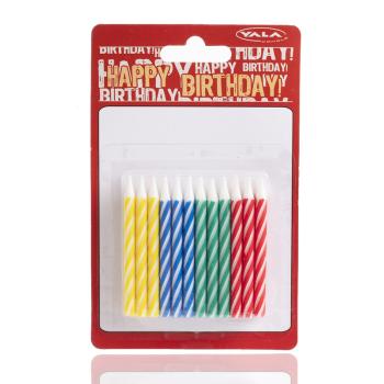 NARODENINOVÁ SVIEČKA 24 KUSOV FAREBNÝCH (VLOŽKA)