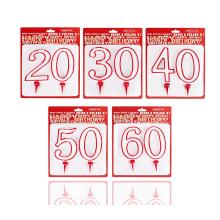 NARODENINOVÁ SVIEČKA OKRÚHLE ČÍSLO 20/30/40/50/60