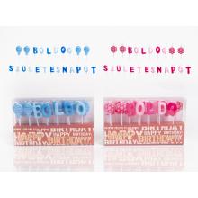 SVIEČKA NA ŠŤASTNÉ NARODENINY MODRÁ/RUŽOVÁ