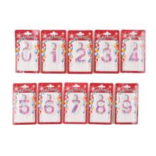 SVIEČKA NARODENINOVÉ ČÍSLA JEDNOROŽEC + SRDCE 0-9