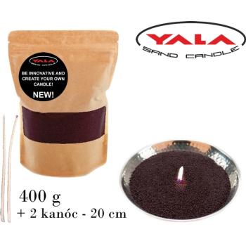 PIESKOVÁ SVIEČKA S 2 KNÔTMI Z ČOKOLÁDY