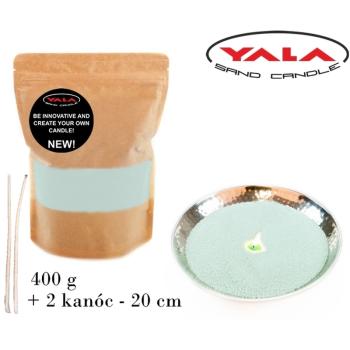 PIESKOVÁ SVIEČKA S 2 KNÔTMI MÄTA