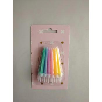 NARODENINOVÁ SVIEČKA, SADA 6 KUSOV, ZMIEŠANÉ FARBY