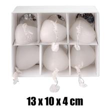 SVIEČKA 6 KUSOV BIELA