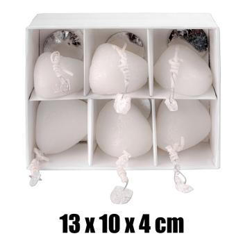 SVIEČKA 6 KUSOV BIELA