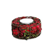 SVIEČKA NA POTPOURRI, OKRÚHLA, ČERVENÁ