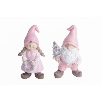 POLYRESINOVÝ SANTA CLAUS ALEBO DIEVČA, RUŽOVÝ