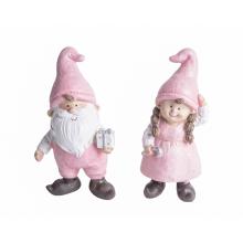 POLYRESINOVÝ SANTA CLAUS ALEBO DIEVČA, RUŽOVÝ