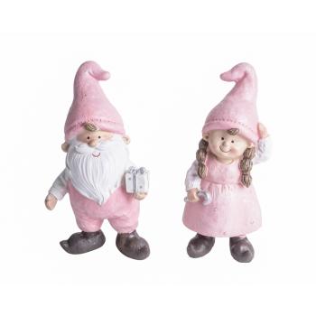 POLYRESINOVÝ SANTA CLAUS ALEBO DIEVČA, RUŽOVÝ