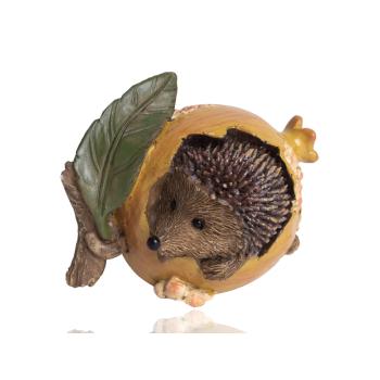 POLYRESINOVÝ JEŽKO, GRANÁTOVÉ JABLKO, HNEDÝ