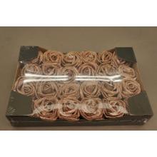 PENOVÁ RUŽA HLAVA 24 KUSOV TRBLIETAVÉ ZLATO