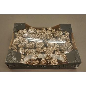 PENA RUŽA HLAVA 120 KUSOV LESKLÉ ŠAMPANSKÉ