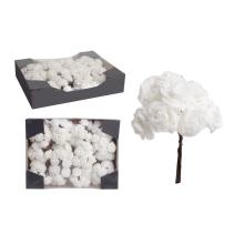 PENOVÁ RUŽA HLAVA 120 KUSOV TRBLIETAVÁ SNEHOVÁ