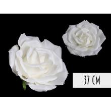 UMELÝ KVET, HLAVA RUŽE, OBRIE, BIELA