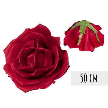 UMELÝ KVET, HLAVA RUŽE, OBRIE, ČERVENÁ