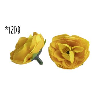 UMELÝ KVET MOTÝĽ HLAVA VO VRECKU, 12 KUSOV, ŽLTÁ