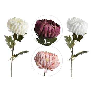 CHRYZANTÉMA 3 LISTY 4 FARBY