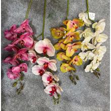 UMELÝ KVET, ORCHIDEA, ELASTICKÝ, 9 HLÁV KVETOV