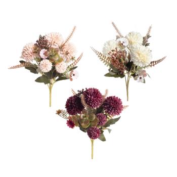 UMELÁ KYTICA CHRYZANTÉM, 5 HLÁV KVETOV