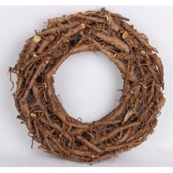 VENIEC V TVARE VTÁČIEHO HNIEZDA, HNEDÝ