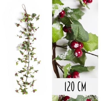 GIRLAND, BOBULE, LIST, ČERVENÁ ZELENÁ