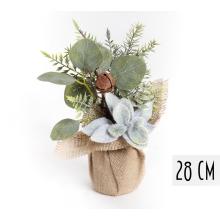 CENTRÁLNY PRVOK, EUKALYPTUS, JUTOVÉ VRECE, ZELENÁ