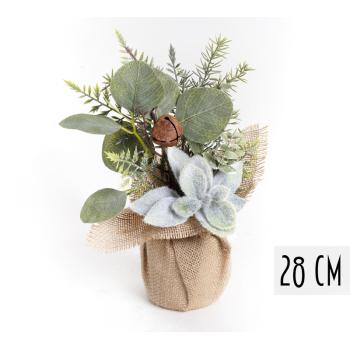 CENTRÁLNY PRVOK, EUKALYPTUS, JUTOVÉ VRECE, ZELENÁ