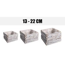 HRNIEC NA KÔRU, SADA 3 KS, OBDĹŽNIKOVÝ, BIELY