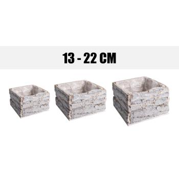 HRNIEC NA KÔRU, SADA 3 KS, OBDĹŽNIKOVÝ, BIELY