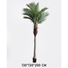 DREVENÁ PALMA ZELENÁ 12 LISTOV 200CM