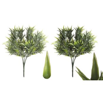 ZELENÁ LISTOVÁ KYTICA ZELENÁ UV STOJACA 33CM 2 SORTIMENT