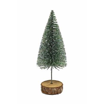 DEKOR BOROVICA, ŠKANDINÁVSKY, TRBLIETAVÝ, ZELENÝ