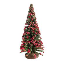 PLASTOVÁ BOROVICA S ČERVENÝMI BOBUĽAMI