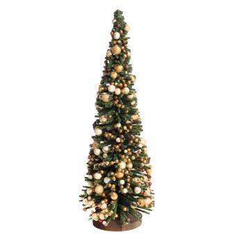 PLASTOVÁ BOROVICA SO ŽLTÝMI BOBUĽAMI