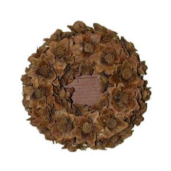 DEKORATÍVNY VENIEC, KRÉMOVÝ S KVETMI A BOBUĽAMI