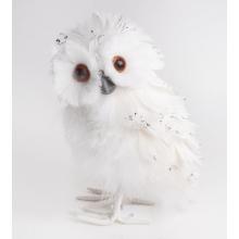 TEXTILNÁ SOVA SNEŽNÁ, BIELA